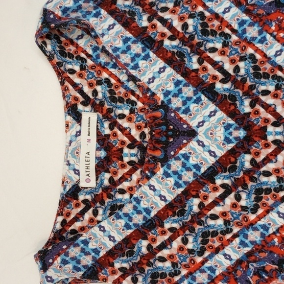 Athleta Women's Dress Sz M Santorini Summer Beach Soft Athleisure Travel Sun - Picture 3 of 5